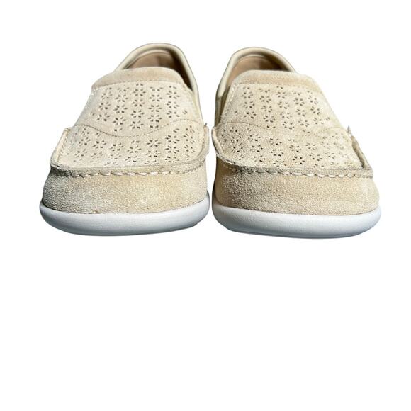 Revitalign Siesta Sunshine Slip On Suede Orthotic Comfort Shoes Tan 5 B New - Picture 3 of 7